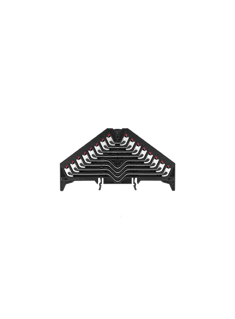 PRV 8 SW 35X7.5 RT Zacisk rozdzielacza krosowego, PUSH IN, 1.5, 250, 8 A, liczba przyłączeń: 32, TS 35 x 7.5, czarny, kolor elementów uruchamiających: czerwony /20szt./ 1288250000 WEIDMÜLLER