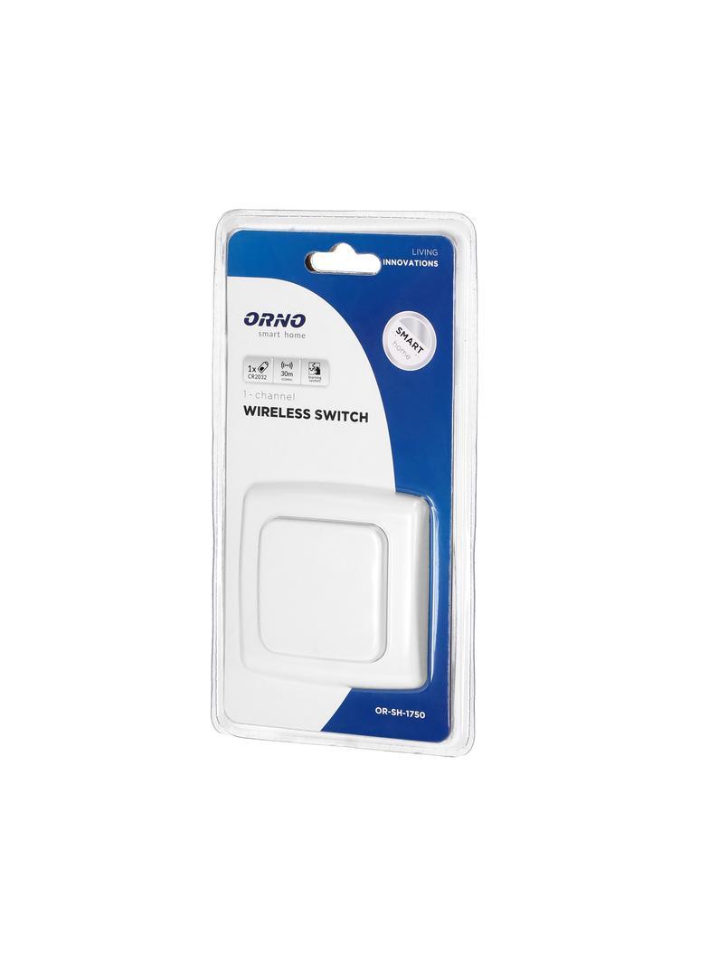 Włącznik pojedynczy natynkowy do zdalnego sterowania włącznikami podtynkowymi i gniazdami,z nadajni