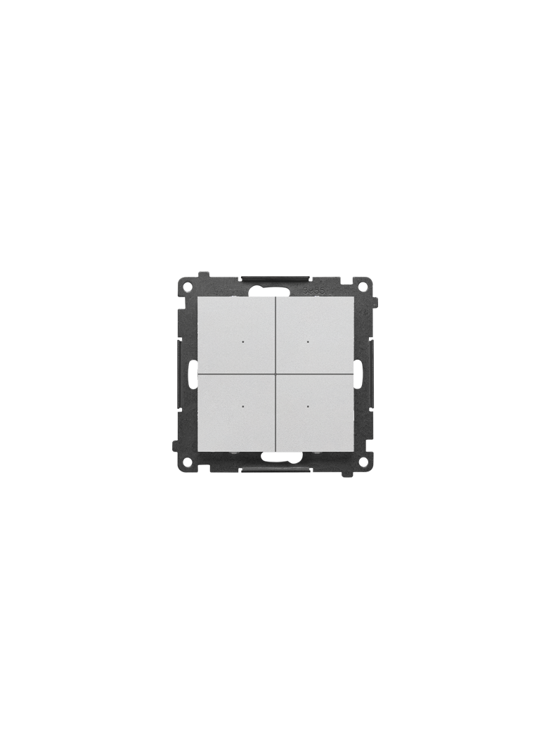 Simon 55 CONTROL – Kontroler przyciskowy sterujący bezprzewodowo innymi urządzeniami Simon GO sterowany smartfonem Aluminium mat TEK1W.01/143 KONTAKT