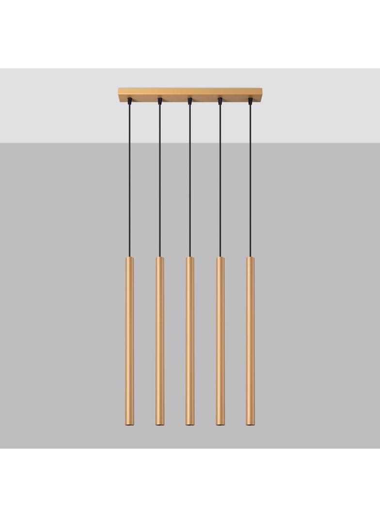 Sollux Lampa wisząca PASTELO 5L złota SL.1173