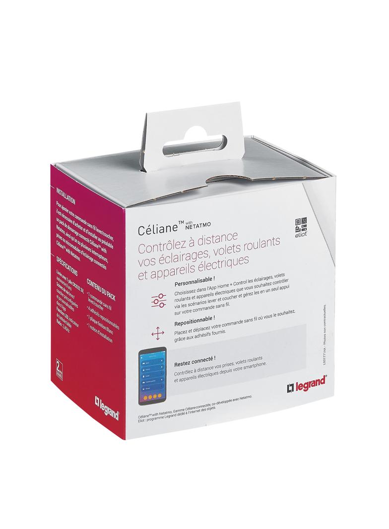 CELIANE WITH NETATMO - ŁĄCZNIK BEZPRZEWODOWY DZIEŃ/NOC BIAŁY, Legrand