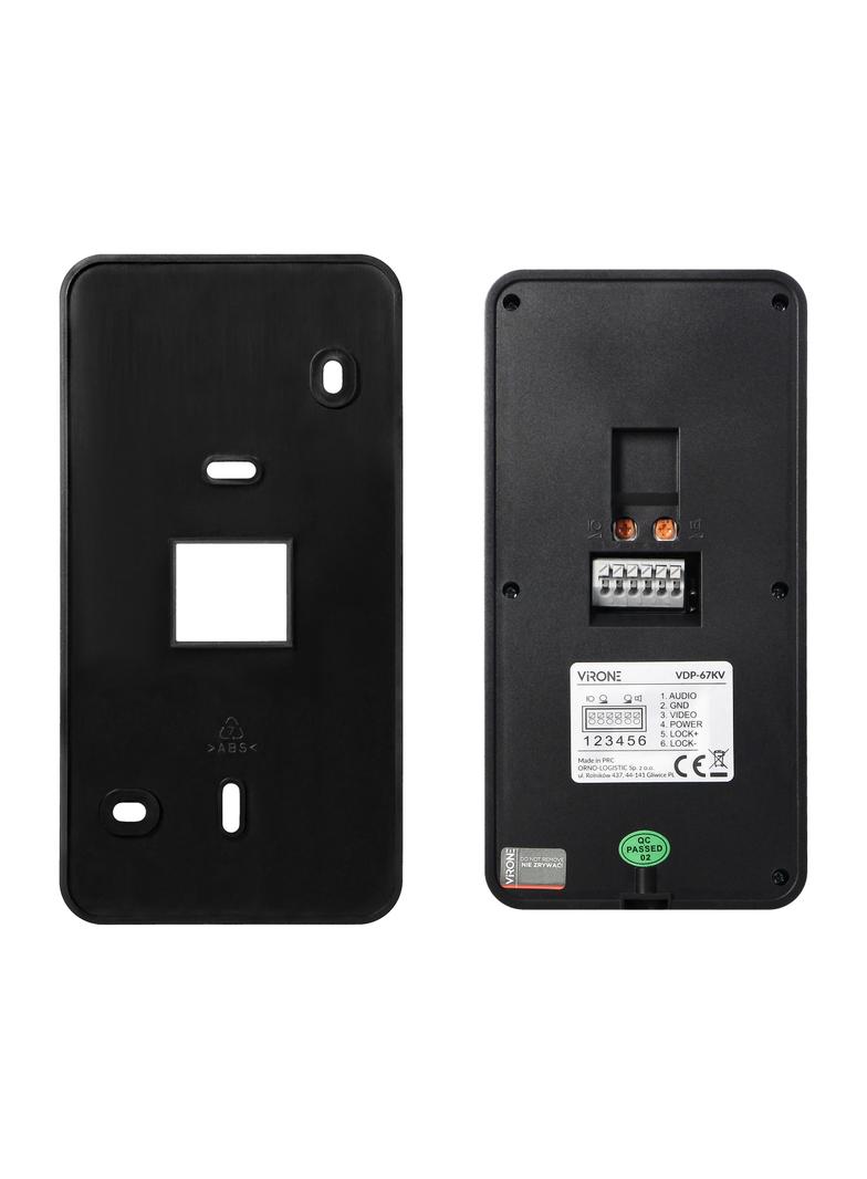 Wideodomofon domofon FULL HD 7 cal polskie menu czytnik RFID daszek furtka + brama CETI VDP-60FHD OR