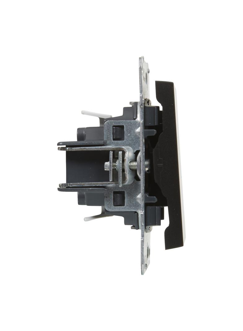 SUNO - Łacznik jednobiegunowy - 10 AX - 250 V~ - zaciski automatyczne, Czarny, Legrand