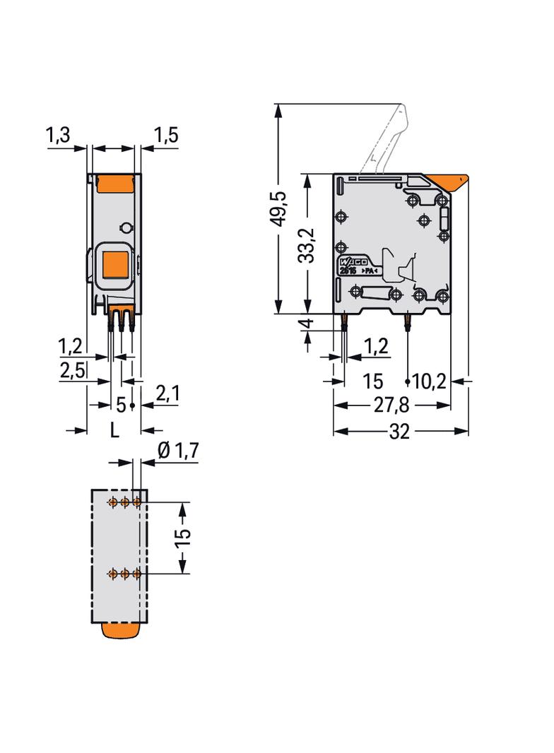 złączka do płytek drukowanych