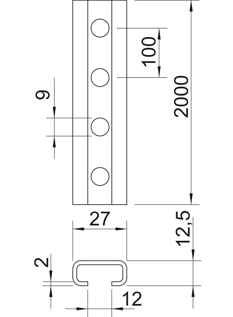 2062, SZYNY PROFIL.2M OC.O.OTW.9MM