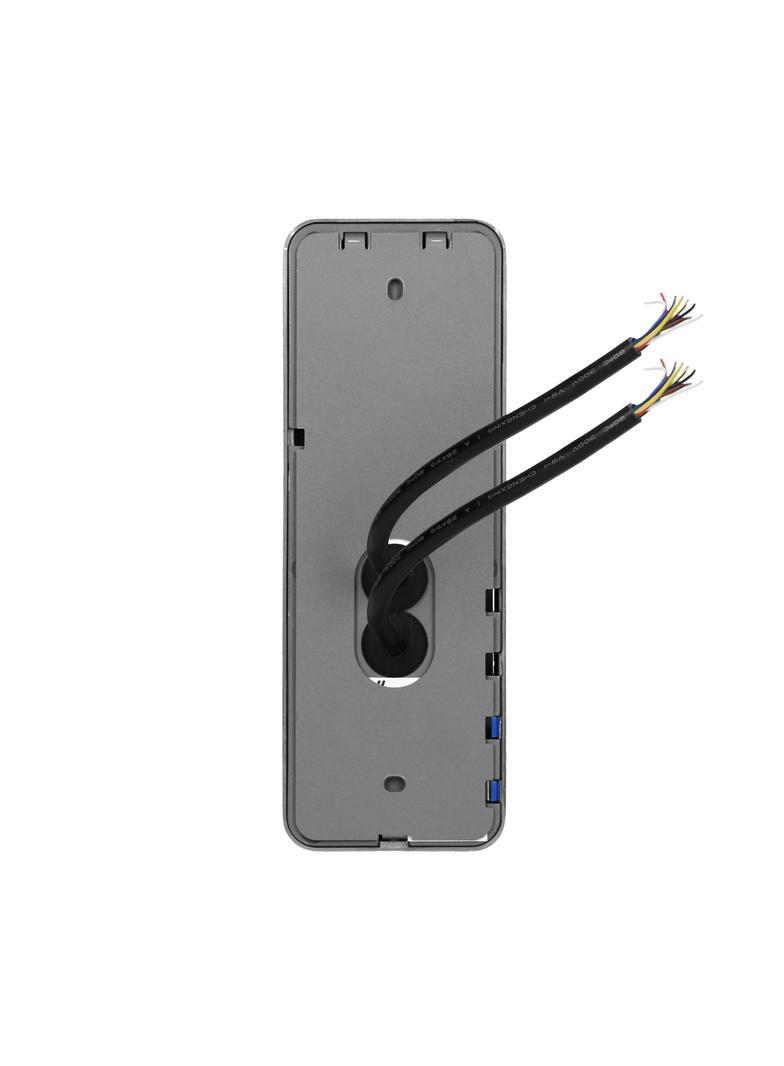 Zestaw wideodomofonowy 2-rodzinny bezsłuchawkowy kolor LCD 7" menu OSD sterowanie bramą czarn OR-VID