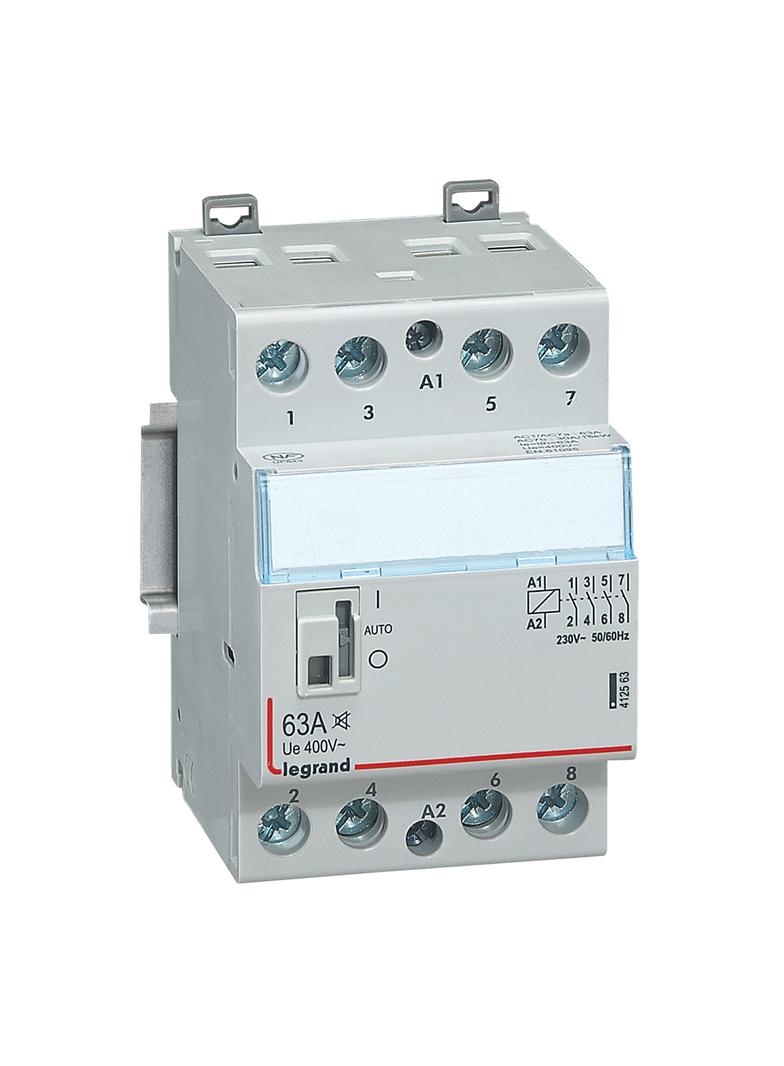 STYCZNIK MODUŁOWY SM 363 63A 230V 4NO CICHY, Legrand