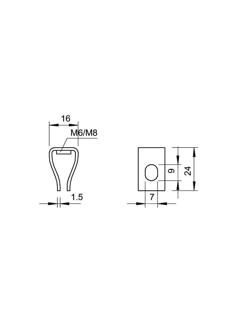 2083, WIESZAK RABITZA M8 CYNK.GALW.