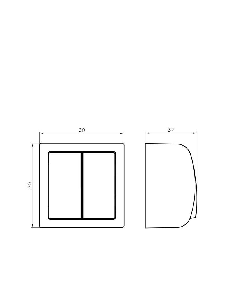BIS Łącznik żaluzjowy z podświetleniem pomarańczowym - kolor brązowy
