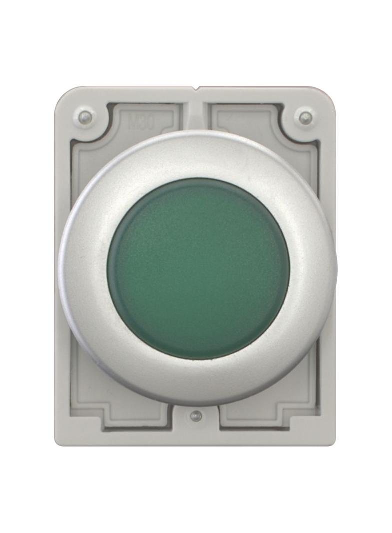 M30C-FL-G Główka lampki sygnalizacyjnej 30mm płaska zielona 183283 EATON