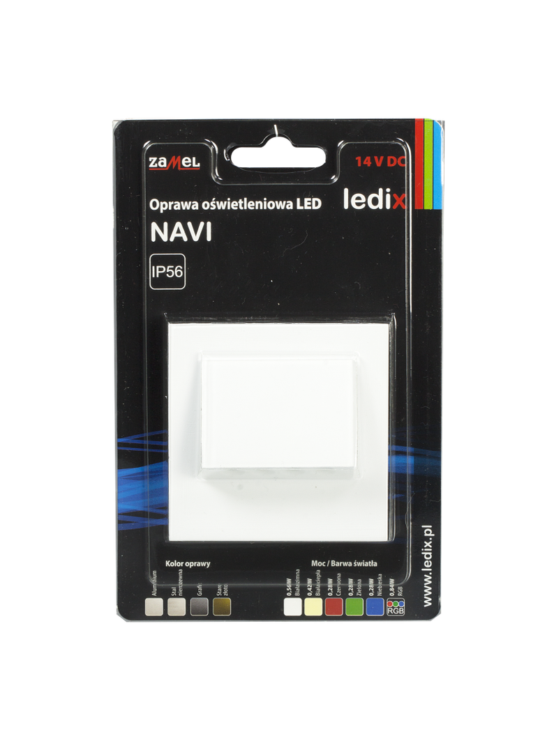 Oprawa LED NAVI z ramką PT 14V DC BIA biała ciepła TYP: 11-211-52