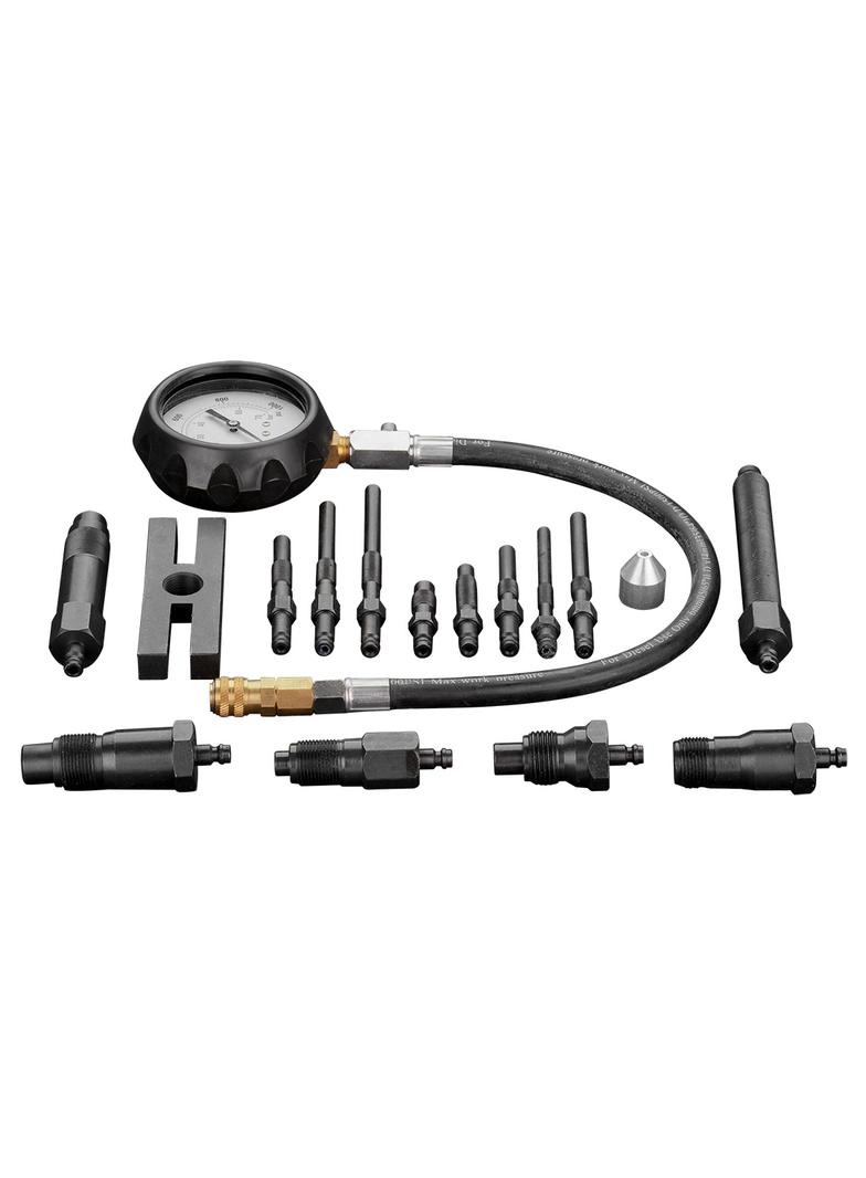 Miernik ciśnienia sprężania diesel, zestaw 16 szt.