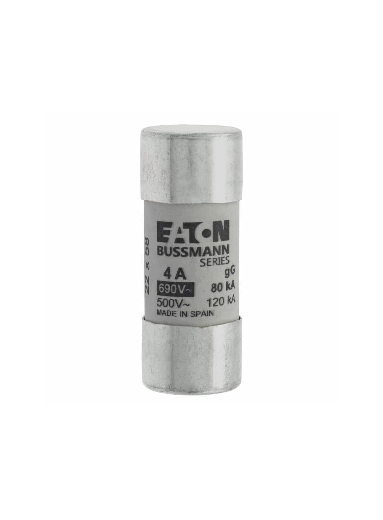 CYLINDRICAL FUSE 22 x 58 4A GG 690V AC Wkładka cylindryczna 22 x 58mm 4A GG 690V AC C22G4 EATON