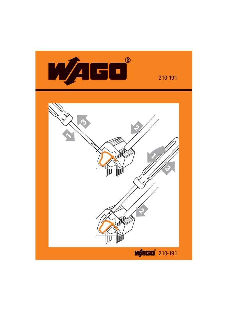 Naklejka z instrukcją obsługi /100szt./ WAGO