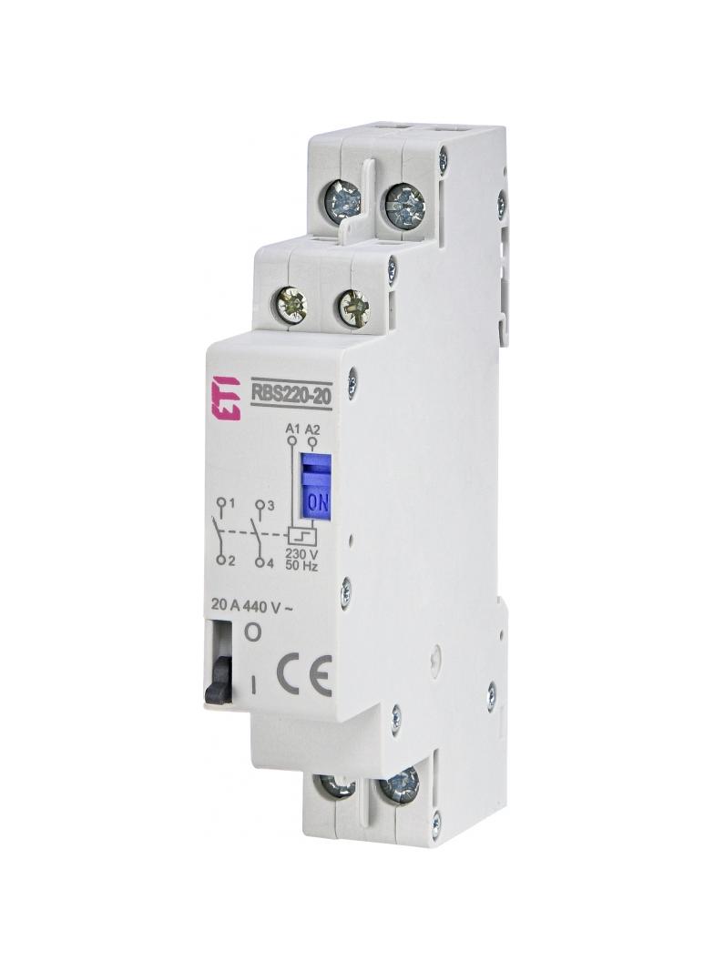 Stycznik bistabilny 20A 2P 1M RBS220-20-230V AC 002464103 ETI