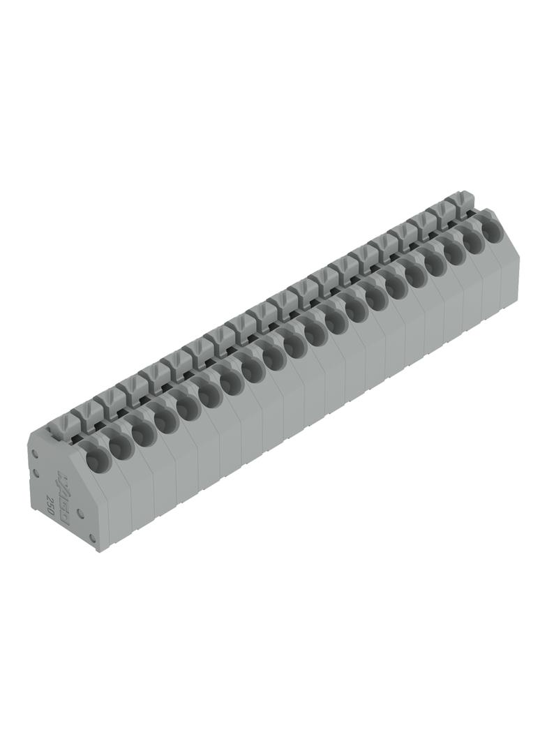 listwa zaciskowa do pł. drukowanych 20-bieg. szara raster 3,5 mm /15szt./ WAGO