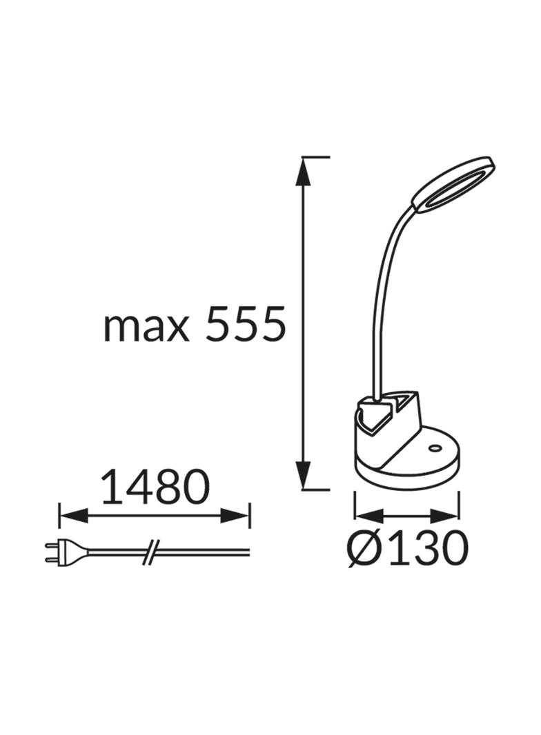 Lampka biurkowa SMD LED LABOR LED BLACK 8W