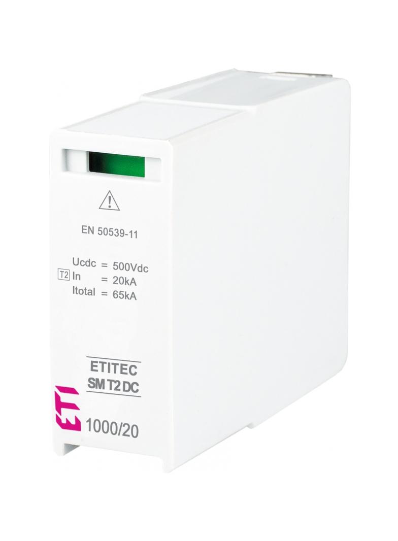 MOD. SM T2 DC 500/20 S Moduł wymienny do ogranicznika przepięć Typ 2 (kl.C) - DC (boczny)