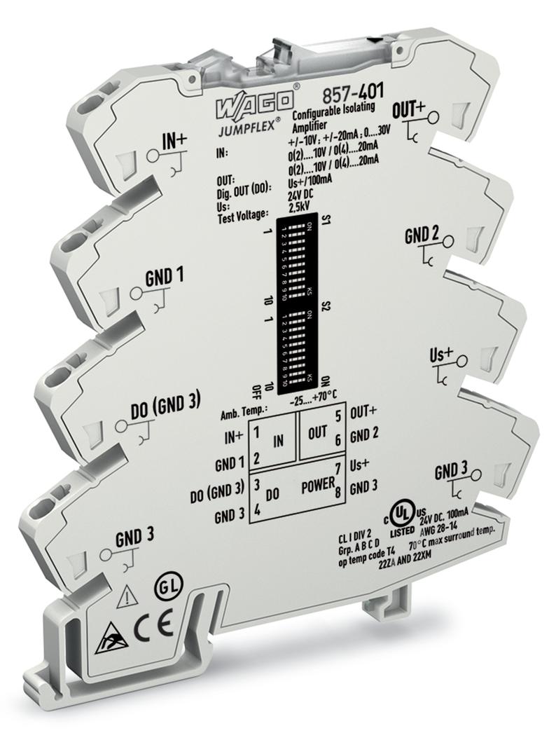JUMPFLEX przetwornik separacyjny ze wzmocnieniem