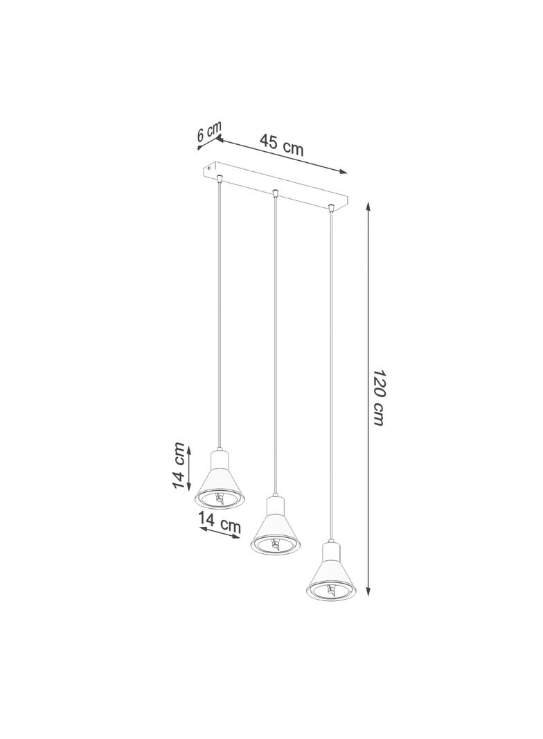 Sollux Lampa wisząca TAZILA 3 biała [ES111] SL.0988