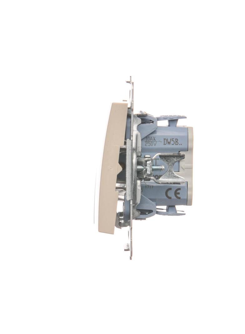 Simon 54 Łącznik świecznikowy do wersji IP44 10A 250V szybkozłączka kremowy *Posiada wkładkę uszczelniającą pod klawisze DU1W DW5B.01/41 KONTAKT
