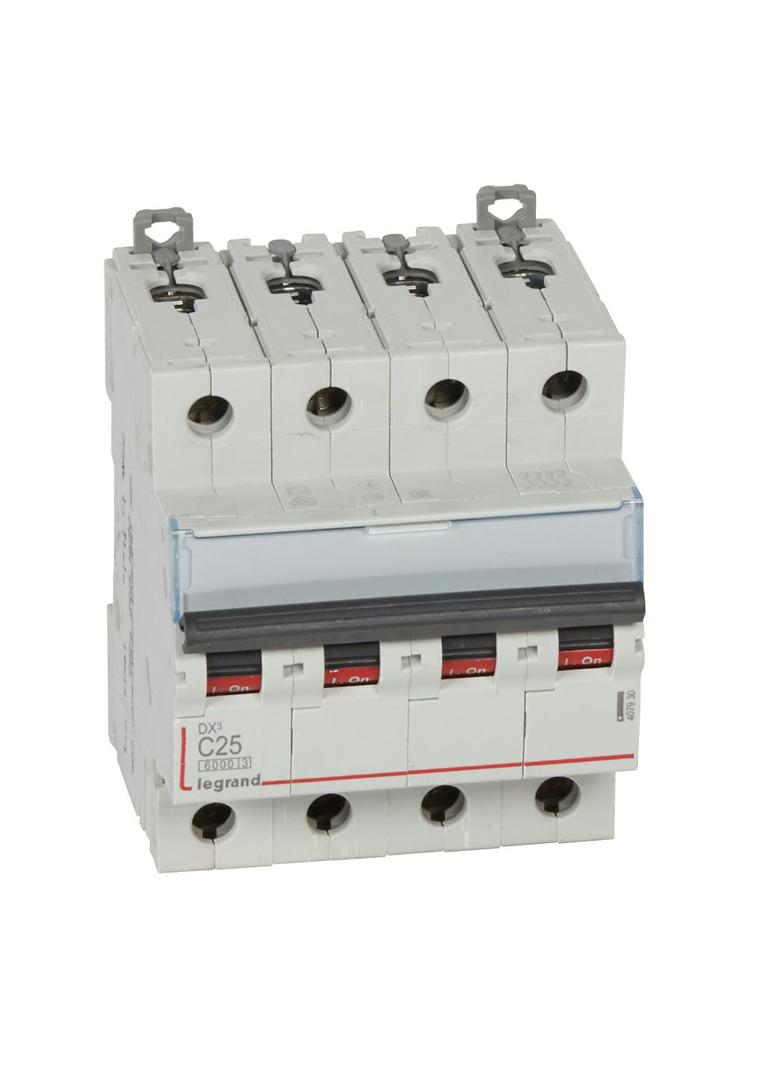 Wyłącznik Nadprądowy S 304 4P C25A 6kA DX3 407930 LEGRAND