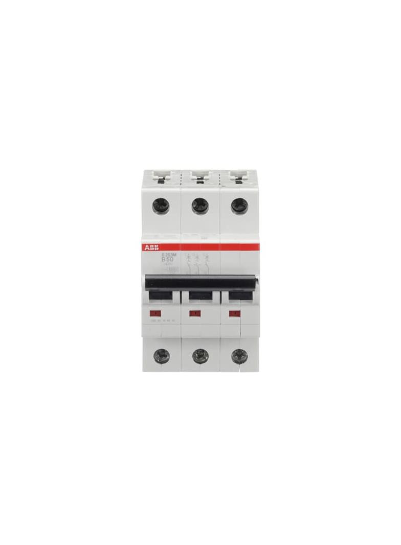 S203M-B50 Wyłącznik nadprądowy 10kA 3P B50A 2CDS273001R0505 ABB