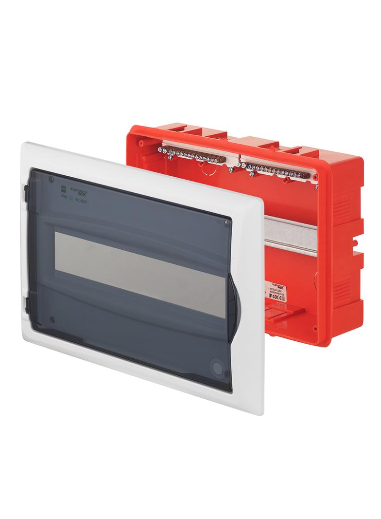 ECONOMIC BOX RP 1/12 drzwi transparentne (N+PE) IP 40