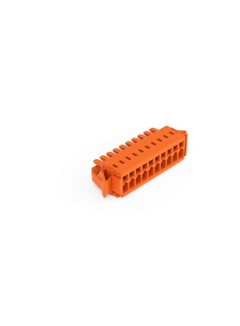 MCS-MINI Classic gniazdo 10-bieg. pomarańczowe raster 3,81 mm /50szt./ WAGO
