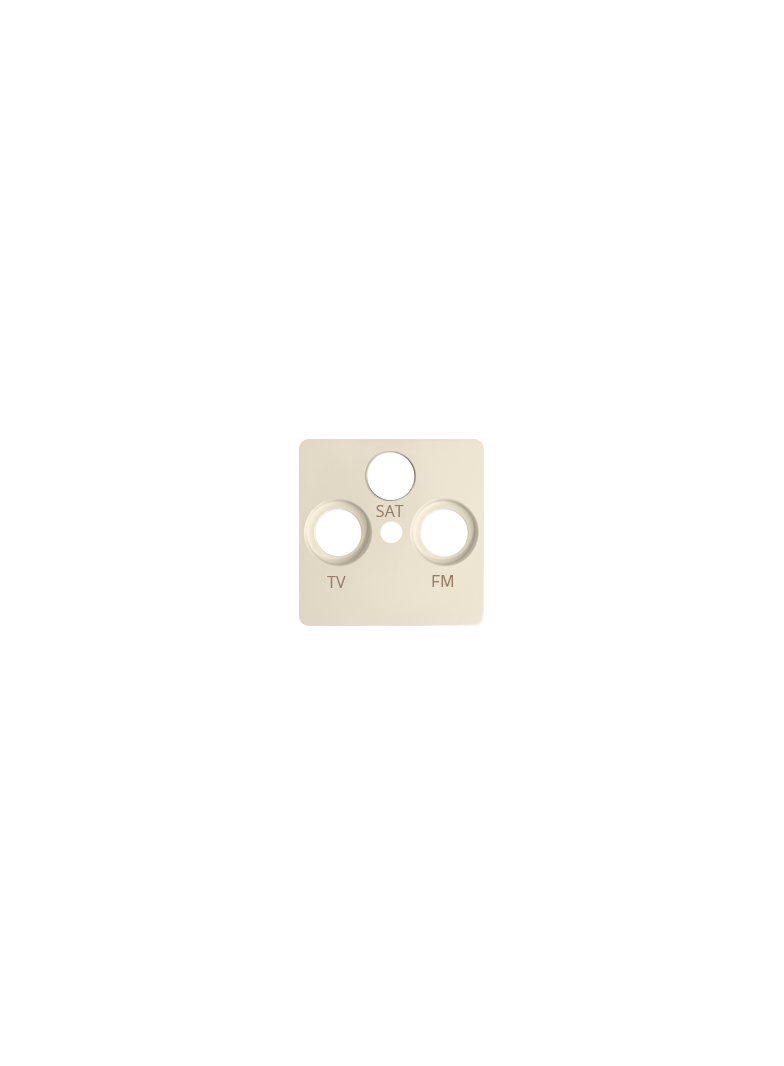 Simon 82 Pokrywa gniazda R-TV-SAT beż