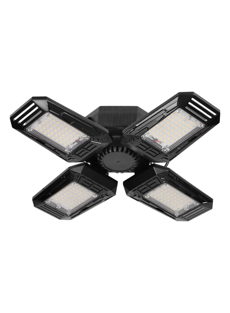 SYRIUSZ LED lampa warsztatowa składana 4-skrzydłowa, E27, 72W, 4000K, 6480lm