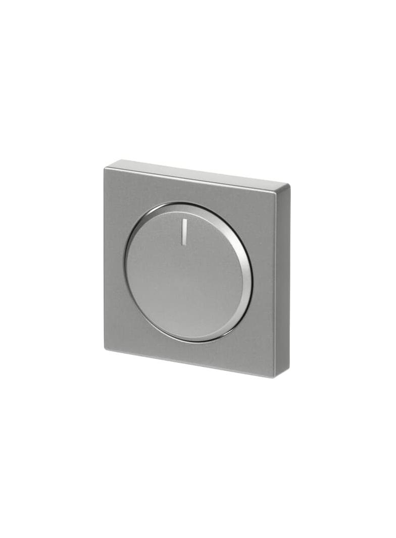 FUTURE Pokrywa z pokrętłem i lampką neonową Podwyższona konstrukcja Do ściemniaczy Busch-Dimmer alum