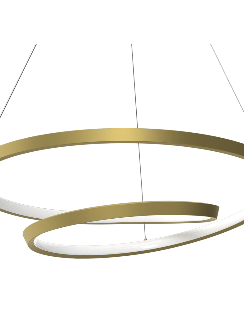 MILAGRO Lampa wisząca LUCERO GOLD 48W LED