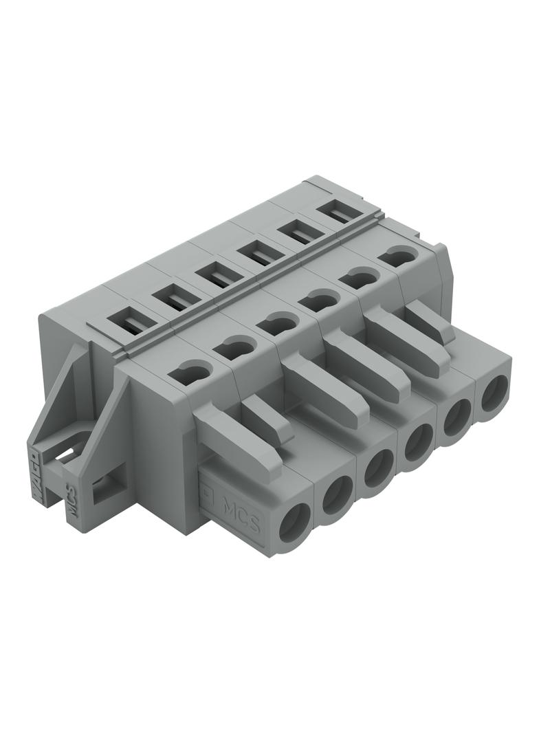 Gniazdo MCS‑MIDI Classic 6‑biegunowe szare raster 5mm 231‑106/031‑000 /50szt./ WAGO