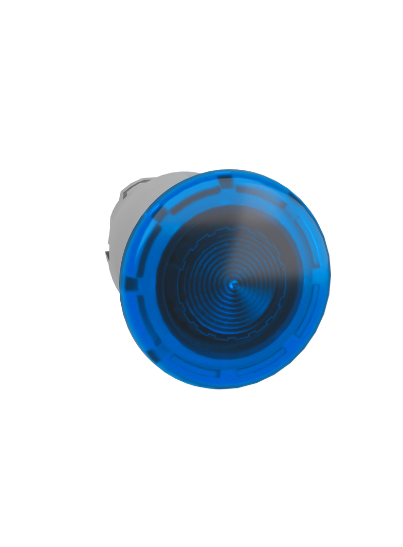 Harmony XB4 Przycisk grzybek push pull LED fi40 niebieska metalowa ZB4BW663 Schneider