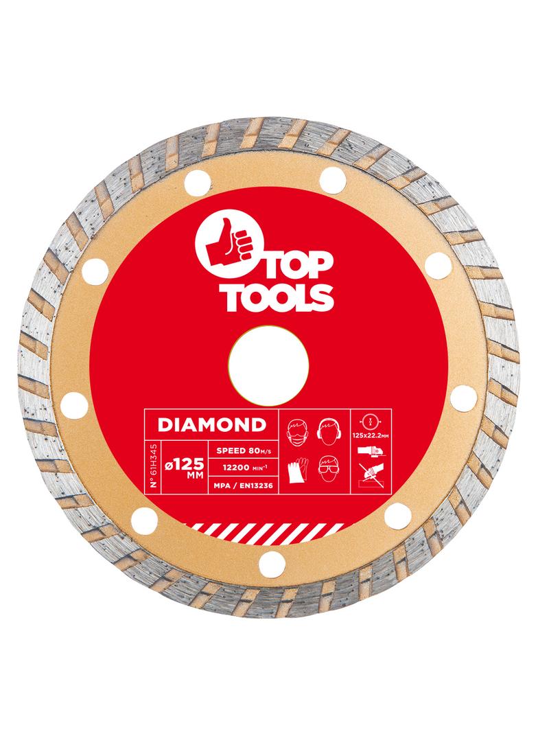 Tarcza diamentowa 125 x 22.2 mm, turbo