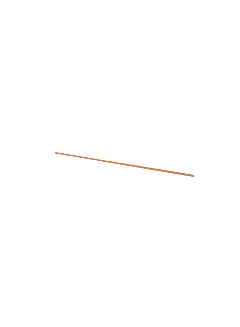 ZX2056 Szyna Cu 12x10mm, L:1195mm