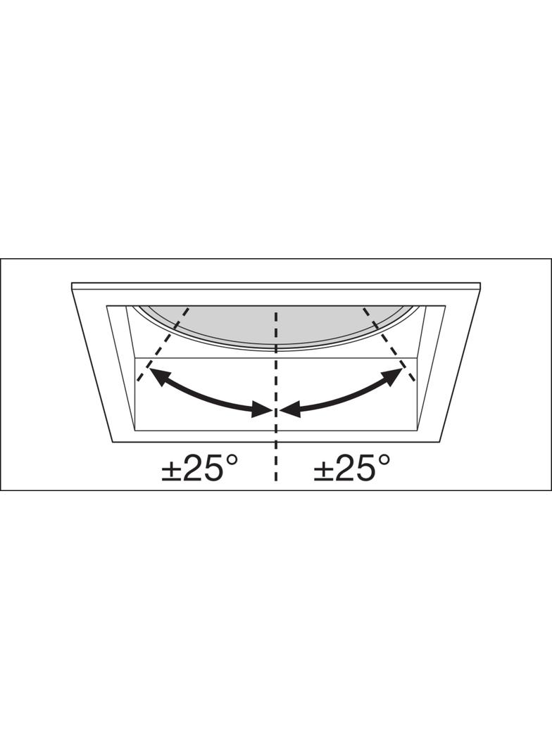 Oprawa SPOT SQUARE DARKLIGHT ADJUST 8W 3000K FL BK