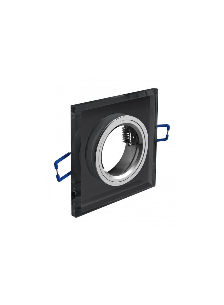 SUFITOWA OPRAWA PUNKTOWA BRILLANTE, SZKŁO, CZARNY KRYSZTAŁ, KWADRAT