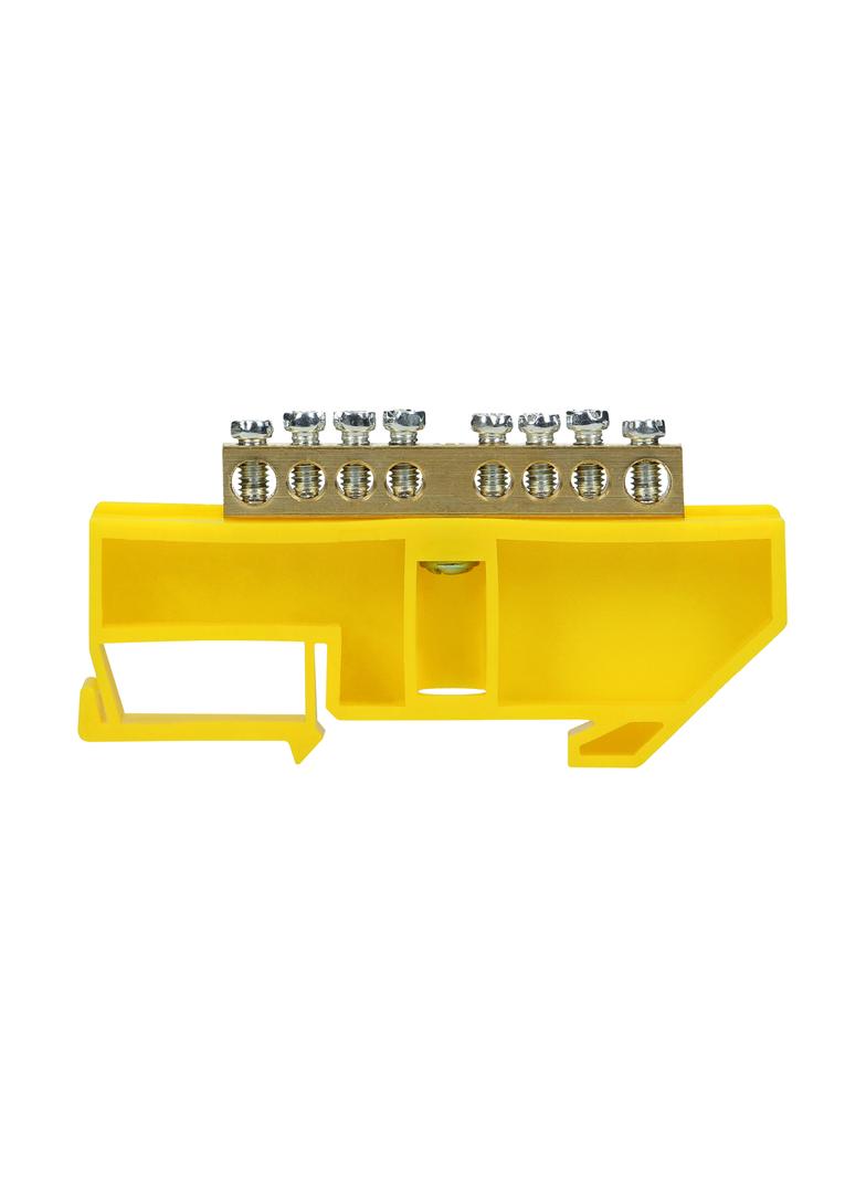 Listwa zaciskowa PE na szynę TH35 8 przewodów żółta OR-LZ-8204/8/Y ORNO