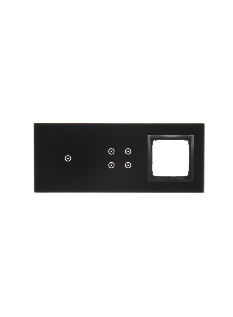 Simon 54 Touch Panel dotykowy S54 Touch 3 moduły 1 pole dotykowe + 4 pola dotykowe + 1 otwór na osprzęt S54 zastygła lawa DSTR3140/73 KONTAKT