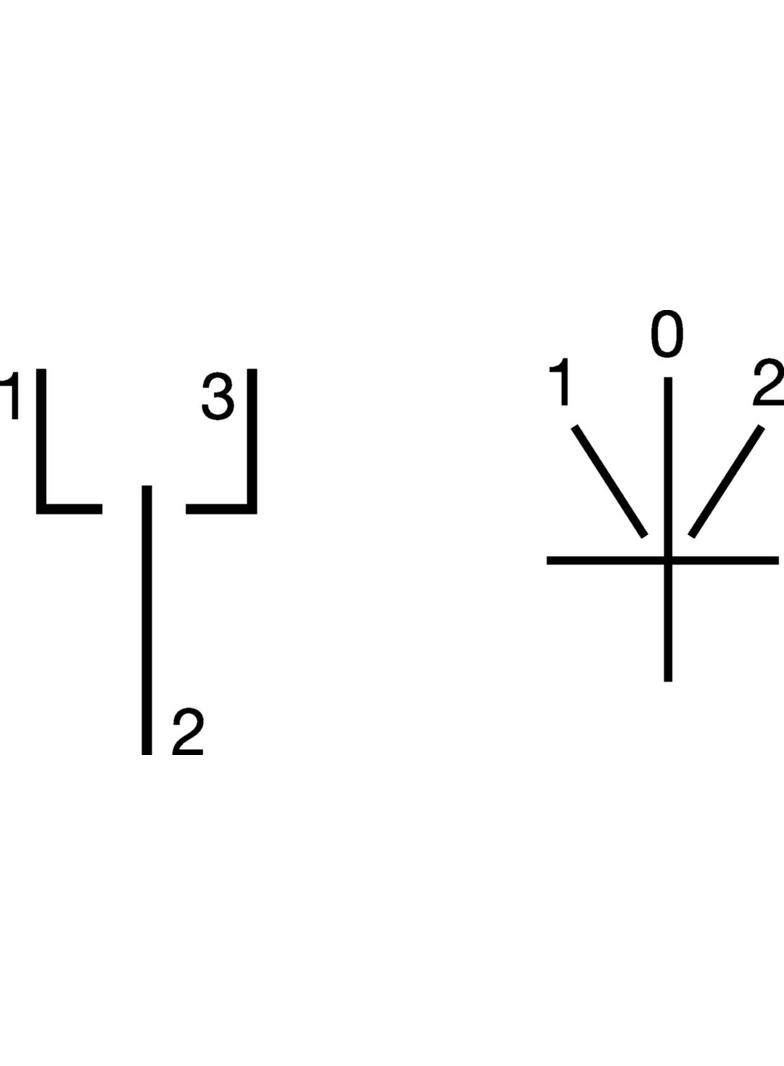 Przełącznik obrotowy 1P I-O-II 20A 400V SK600 HAGER