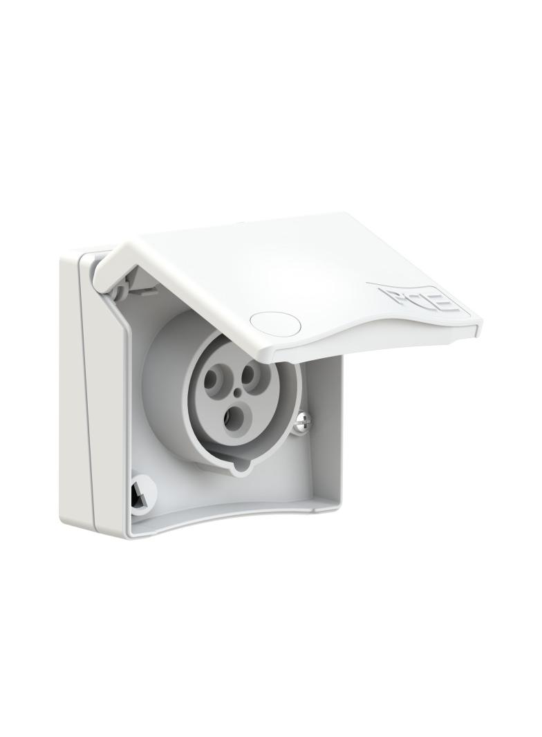 GNIAZDO ZABUDOWANE SERIA DESIGN IP44 gniazdo tablicowe16A 2P+Z 230V IP44