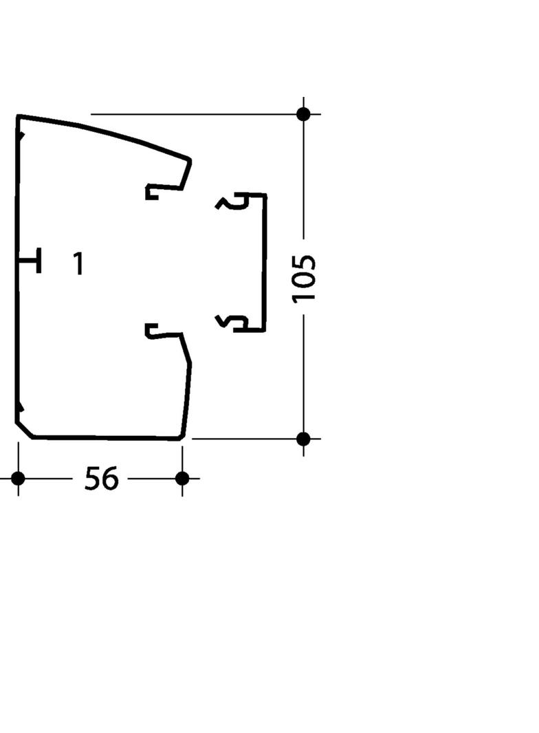 tehalit.GBD Kanał elektroinstalacyjny 50x100mm biały GBD5010009016 HAGER