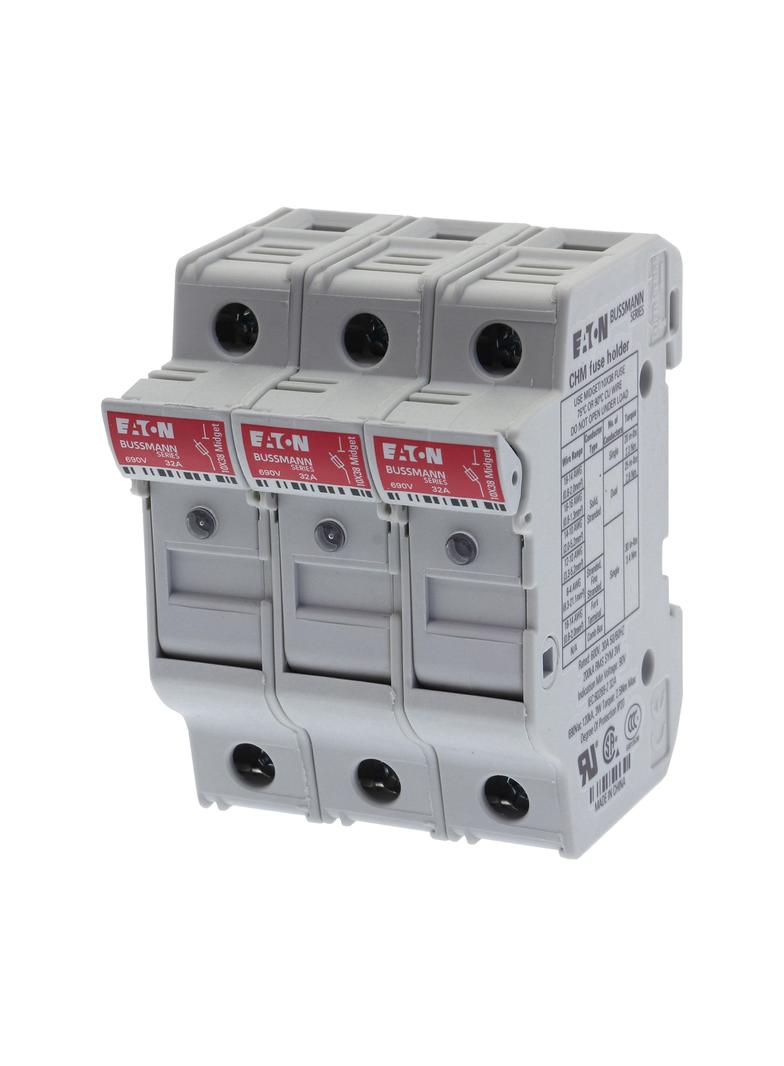 3P 10X38MFH30A 600V Midget-indicator/Neu Podstawa wkładki cylindrycznej 10x38 3p+1N 32A 690VAC wskaź