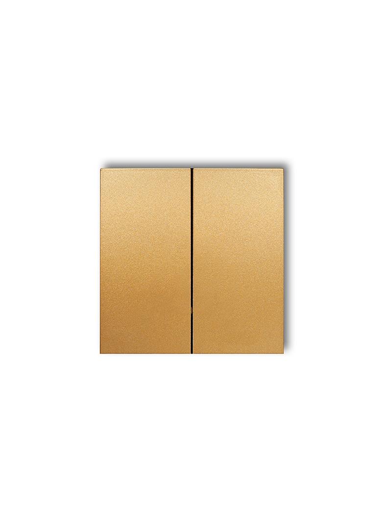 Klawisze podwójne do łączników DECO, ICON, MINI (komplet dwóch sztuk) złoty 29DKL-2 KARLIK