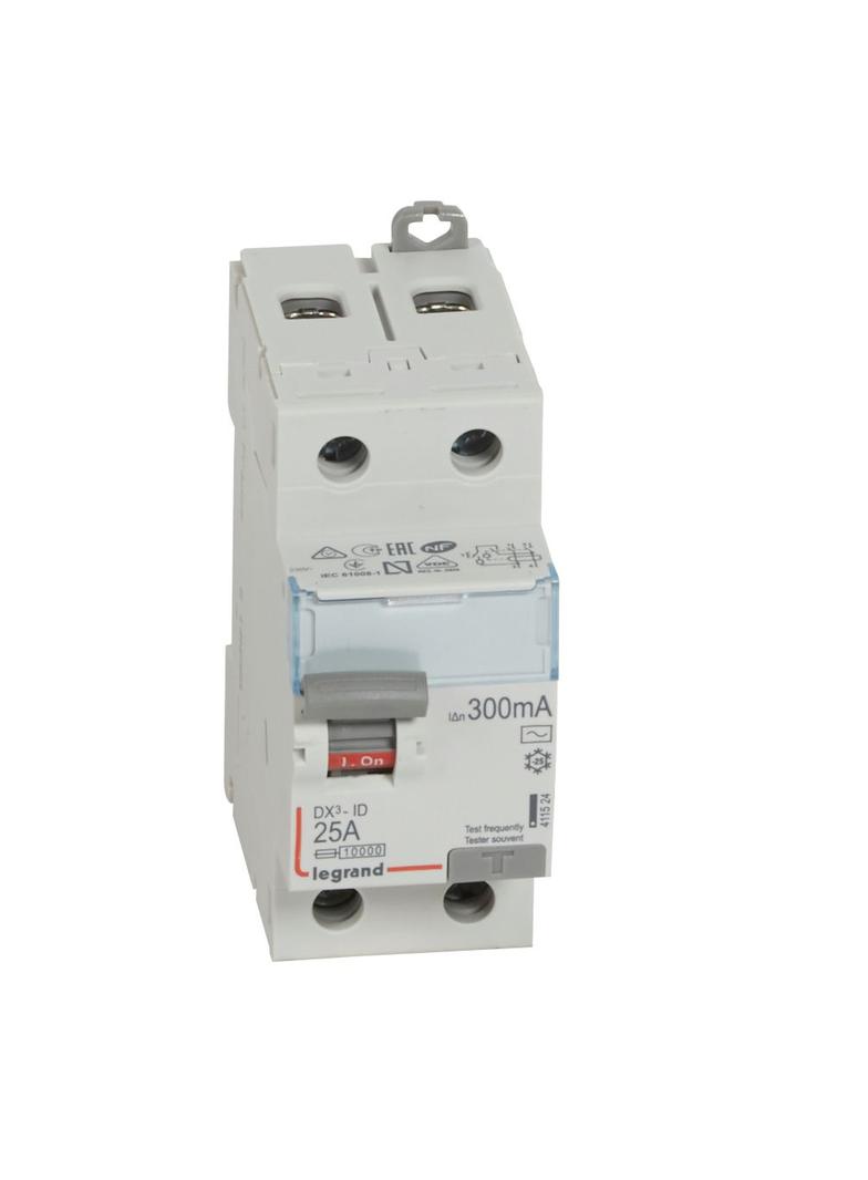 WYŁĄCZNIK RÓŻNICOWOPRĄDOWY P 302 2P 25A 300MA TYP AC SERII DX3, Legrand
