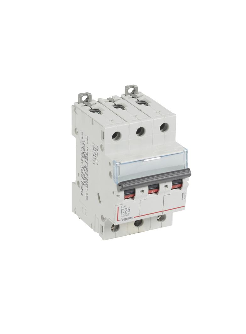 WYŁĄCZNIK NADPRĄDOWY S 313 3P D 25A 10000A SERII DX3, Legrand