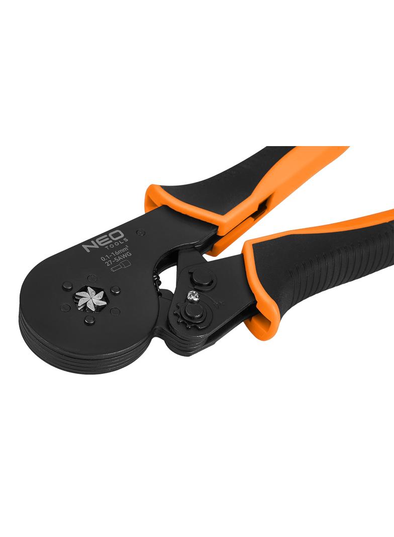 Szczypce do zaciskania końcówek tulejkowych 6 kamieni, średnica tulejek: 0.1 - 16 mm2