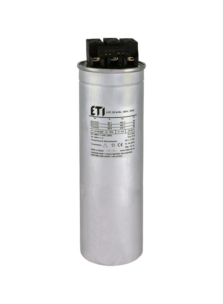Kondensator LPC 25 kVAr, 400V, 50Hz 004656754 ETI